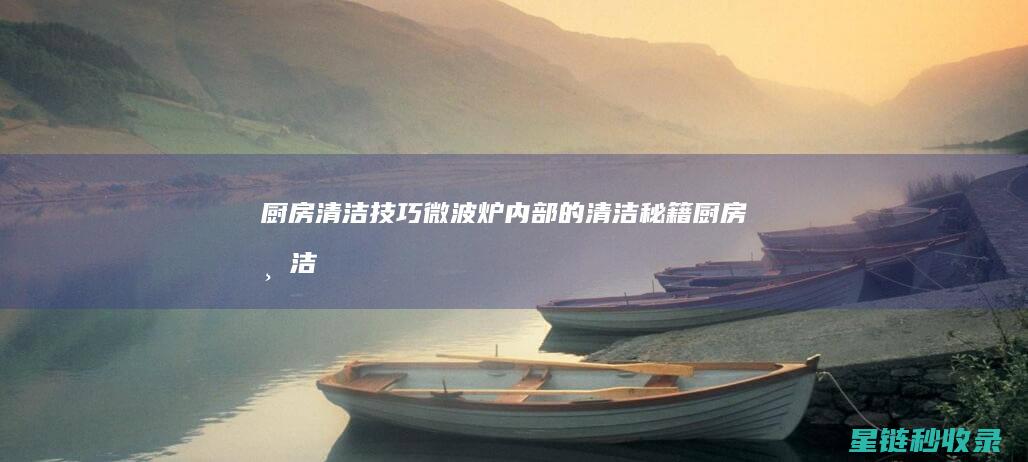 厨房清洁技巧 | 微波炉内部的清洁秘籍 (厨房清洁技巧大全)